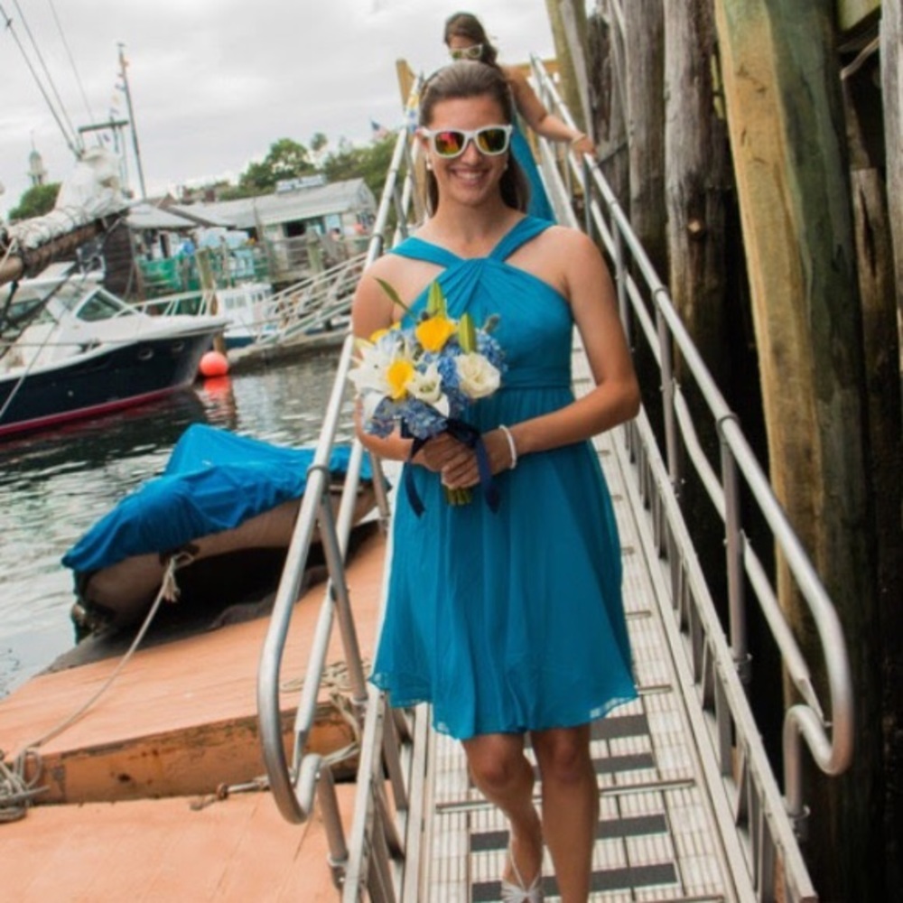 Blue cocktail dress